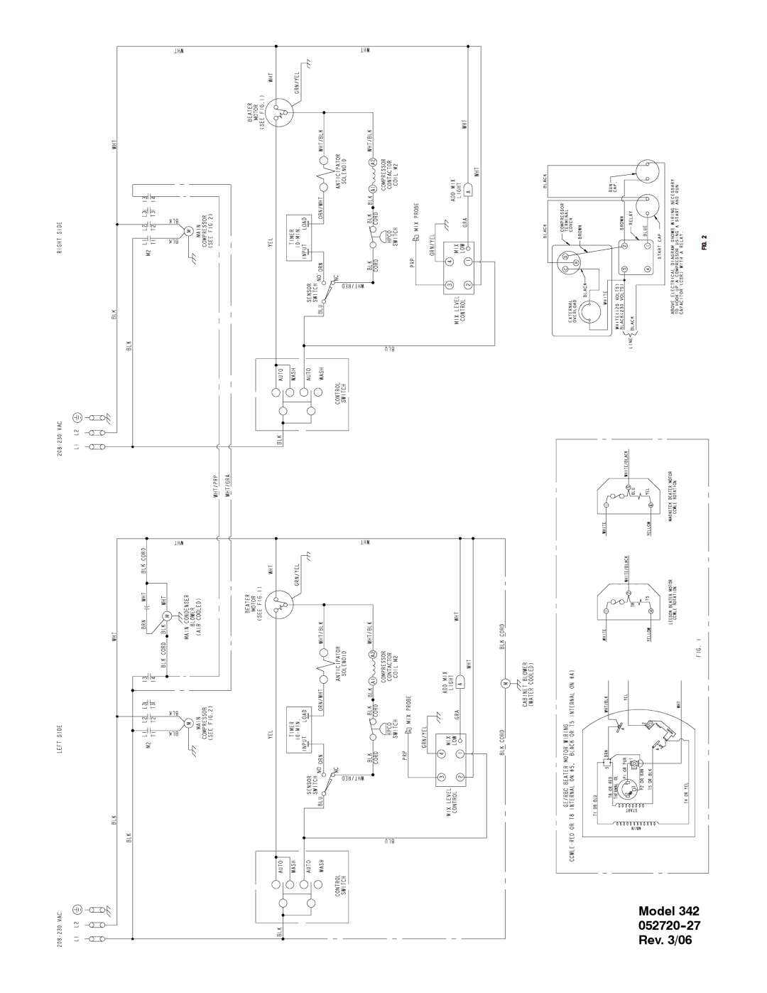 Taylor 340, 341 manual Model 342 052720--27 Rev /06 