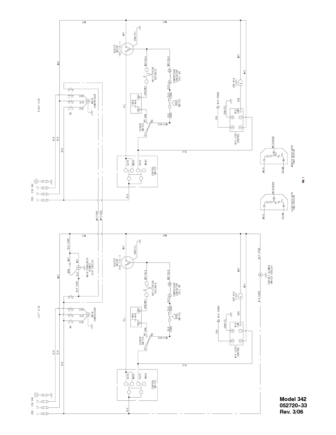 Taylor 341, 340 manual Model 342 052720--33 Rev /06 