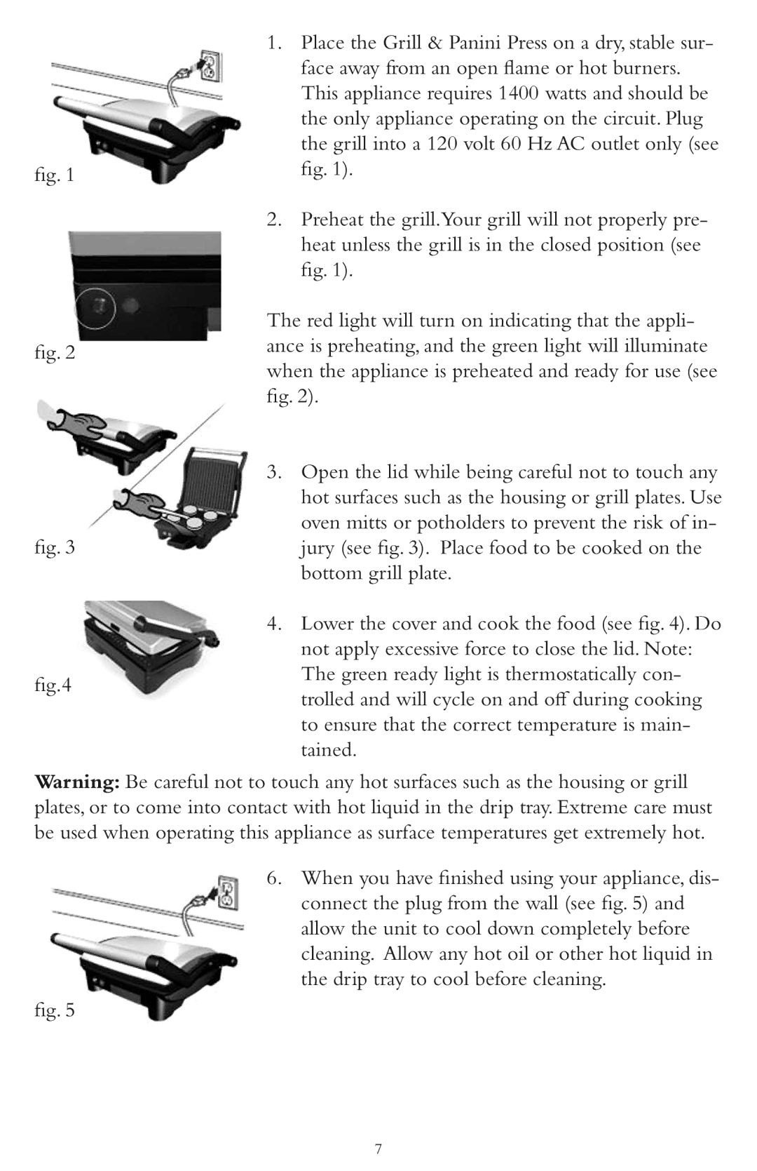 Taylor AG-1300-BL instruction manual 