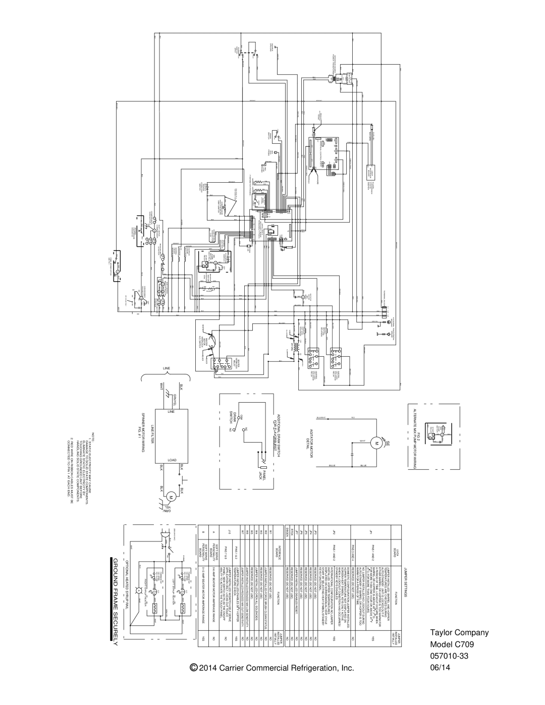 Taylor C717 Terminal Block, Blk Grd, Beeper WHT Blue, HOT GAS Interface Board, Relay Power Transformer, HOT GAS Hopper 