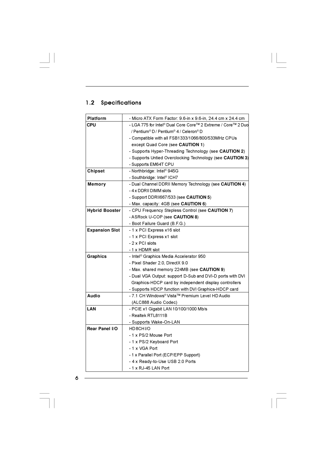 Taylor CONROE1333-DVI/H user manual Specifications 