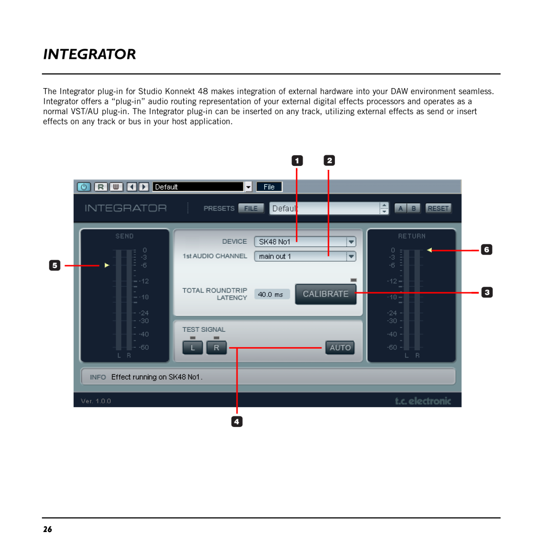 TC electronic SDN BHD 48 user manual Integrator 
