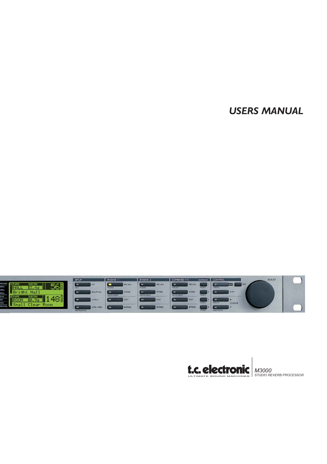 TC electronic SDN BHD M3000 user manual 