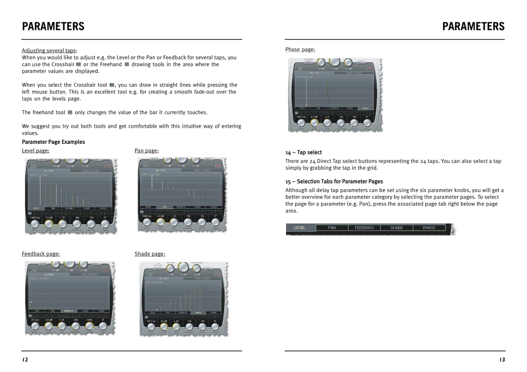 TC electronic SDN BHD Multi-Tap Delay manual Feedback 