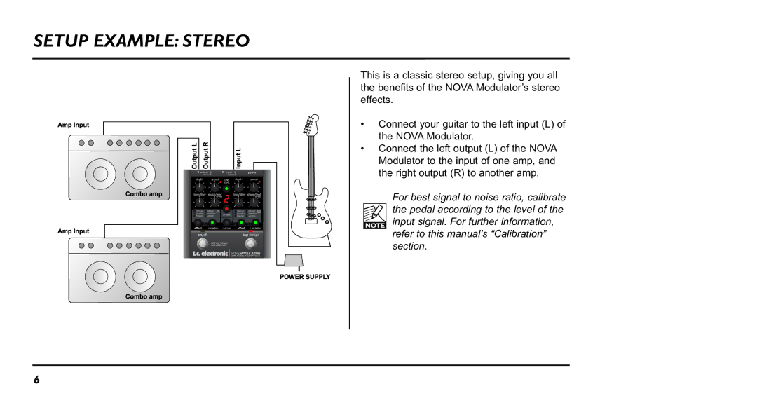 TC electronic SDN BHD NM-1 user manual Setup Example Stereo 