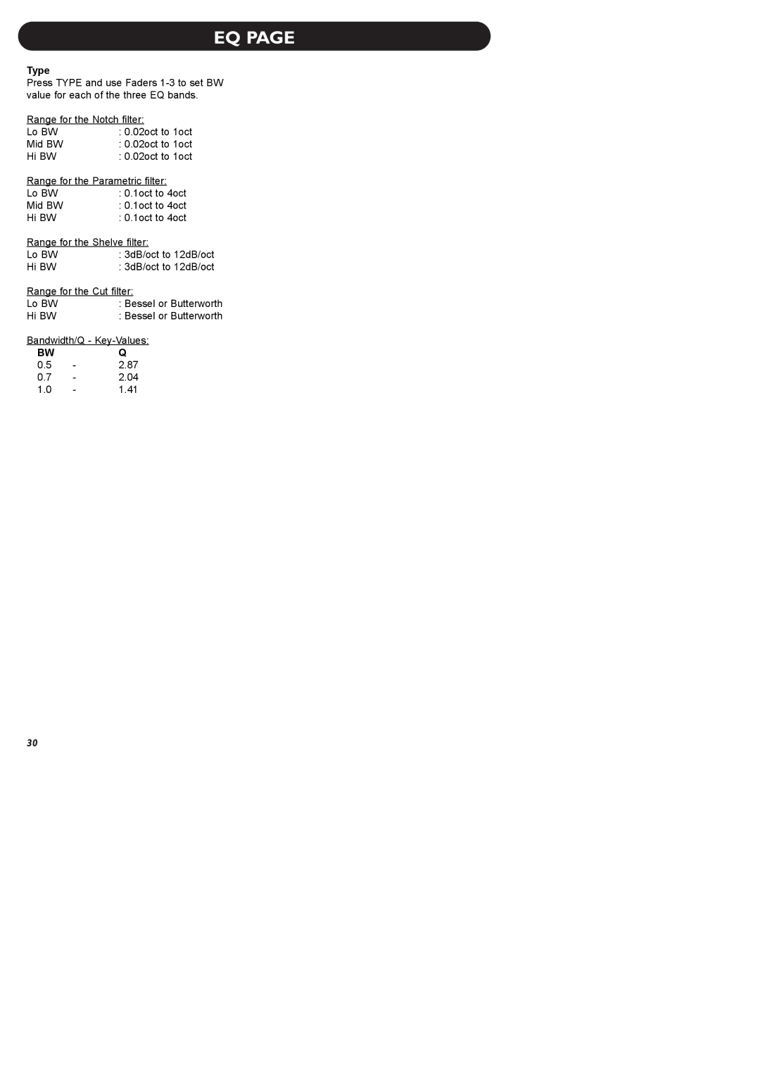 TC electronic SDN BHD P2 manual Type 