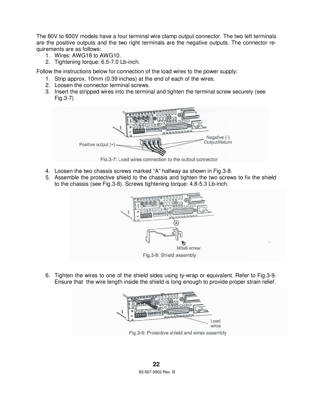 TDK 750W HALF RACK technical manual 83-507-5002 Rev. B 