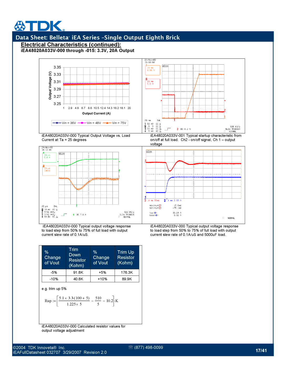 TDK iEA Series manual 17/41 