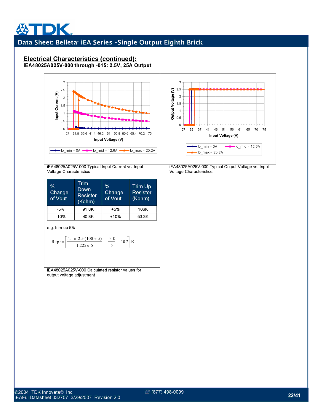 TDK iEA Series manual 22/41 