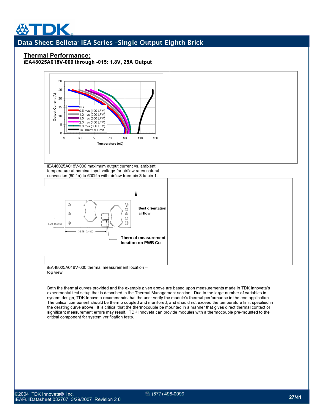 TDK iEA Series manual 27/41 