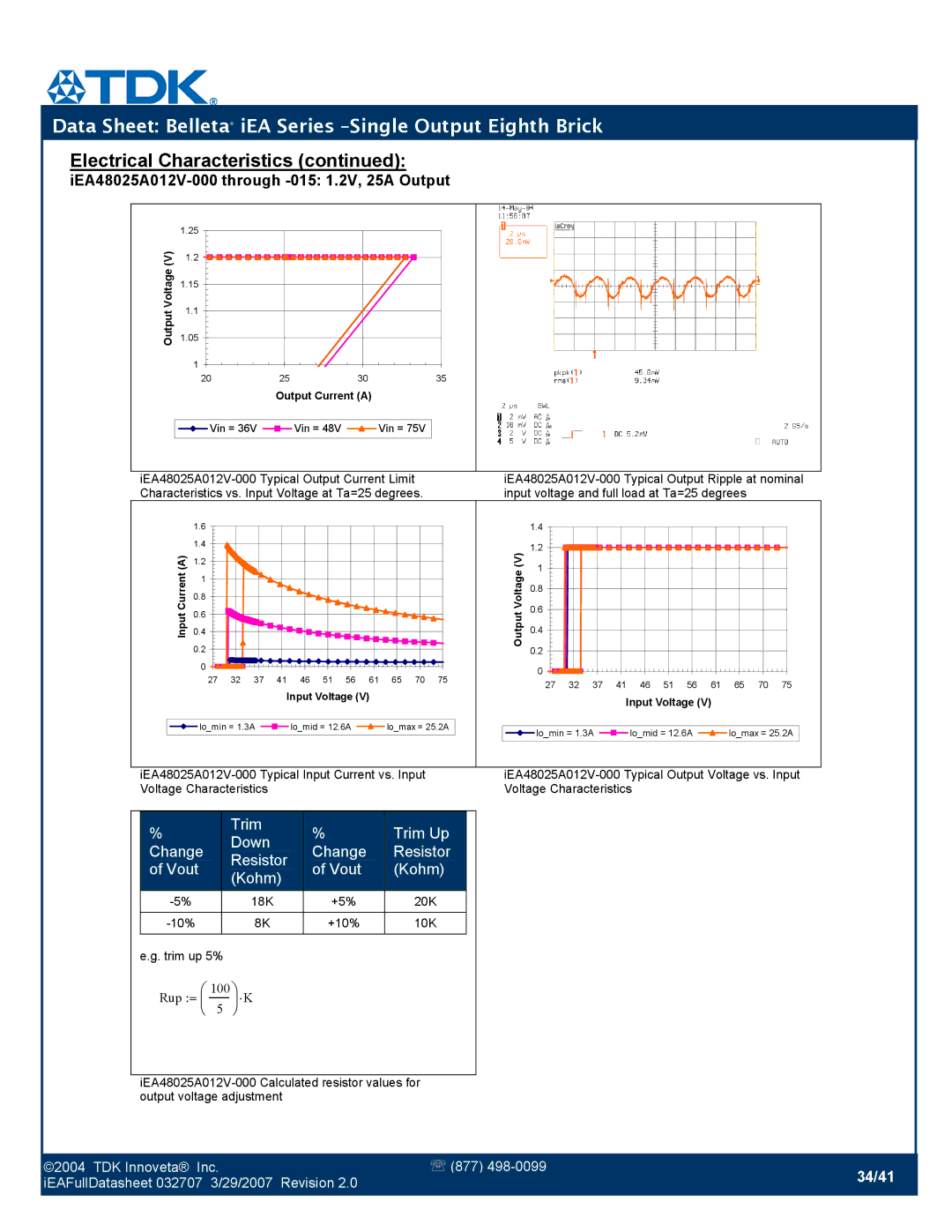 TDK iEA Series manual 34/41 