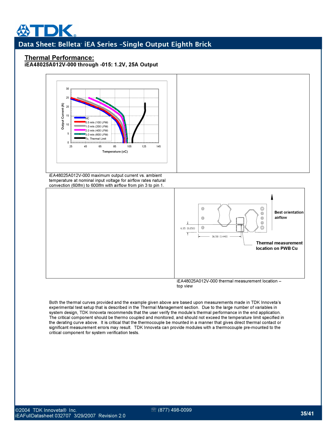 TDK iEA Series manual 35/41 