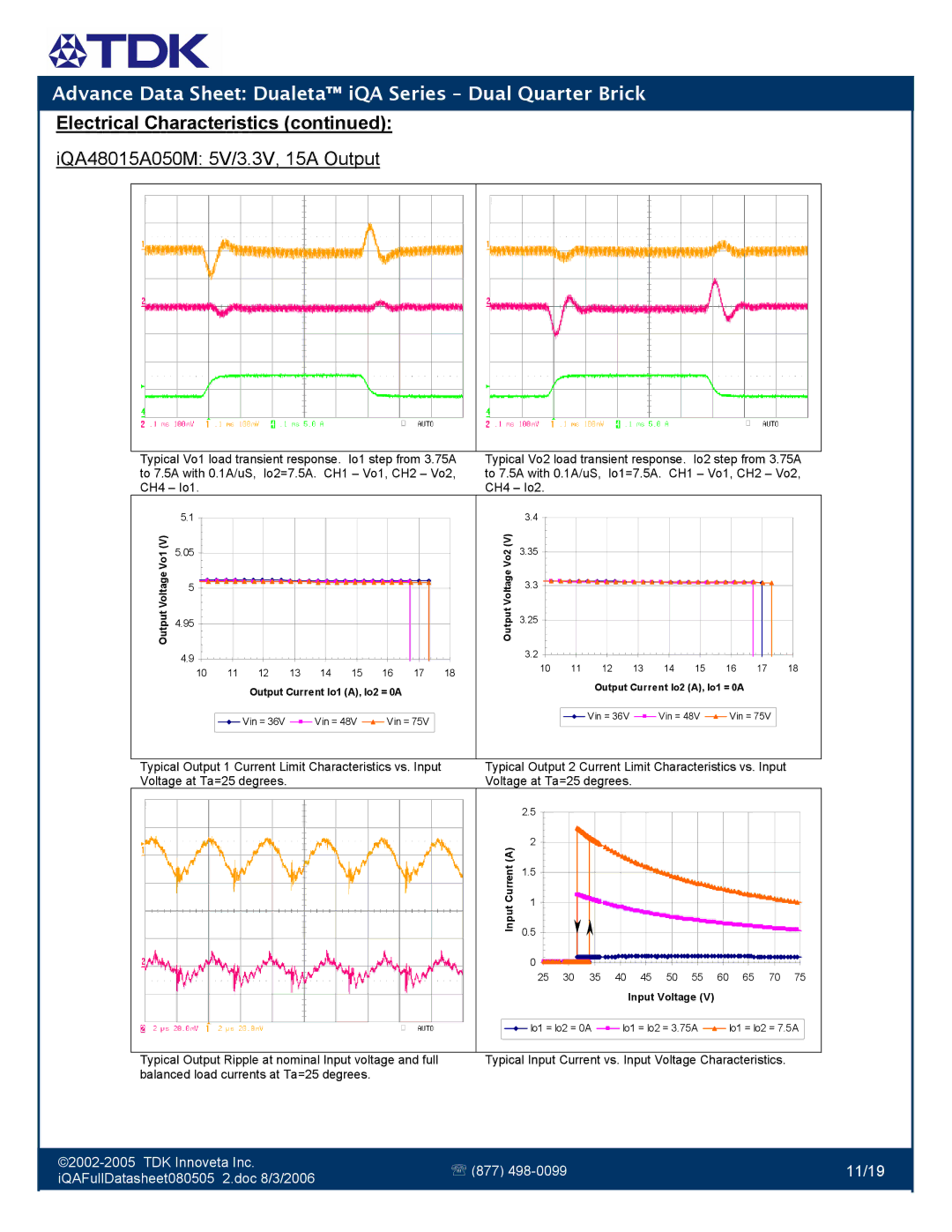 TDK iQA Series manual 11/19 