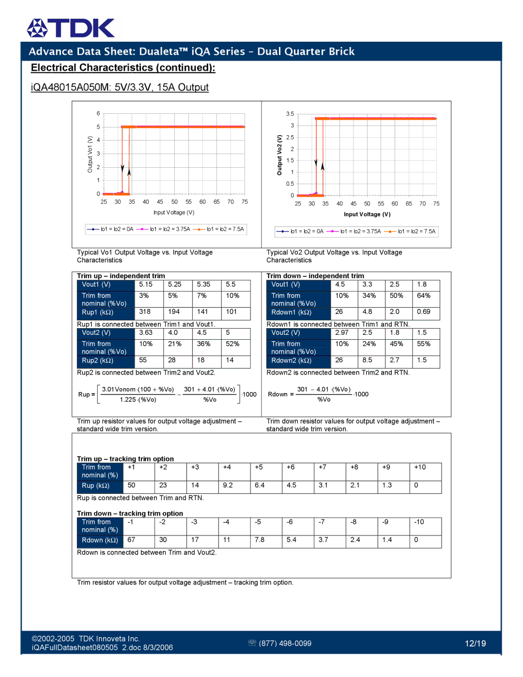 TDK iQA Series manual 12/19 