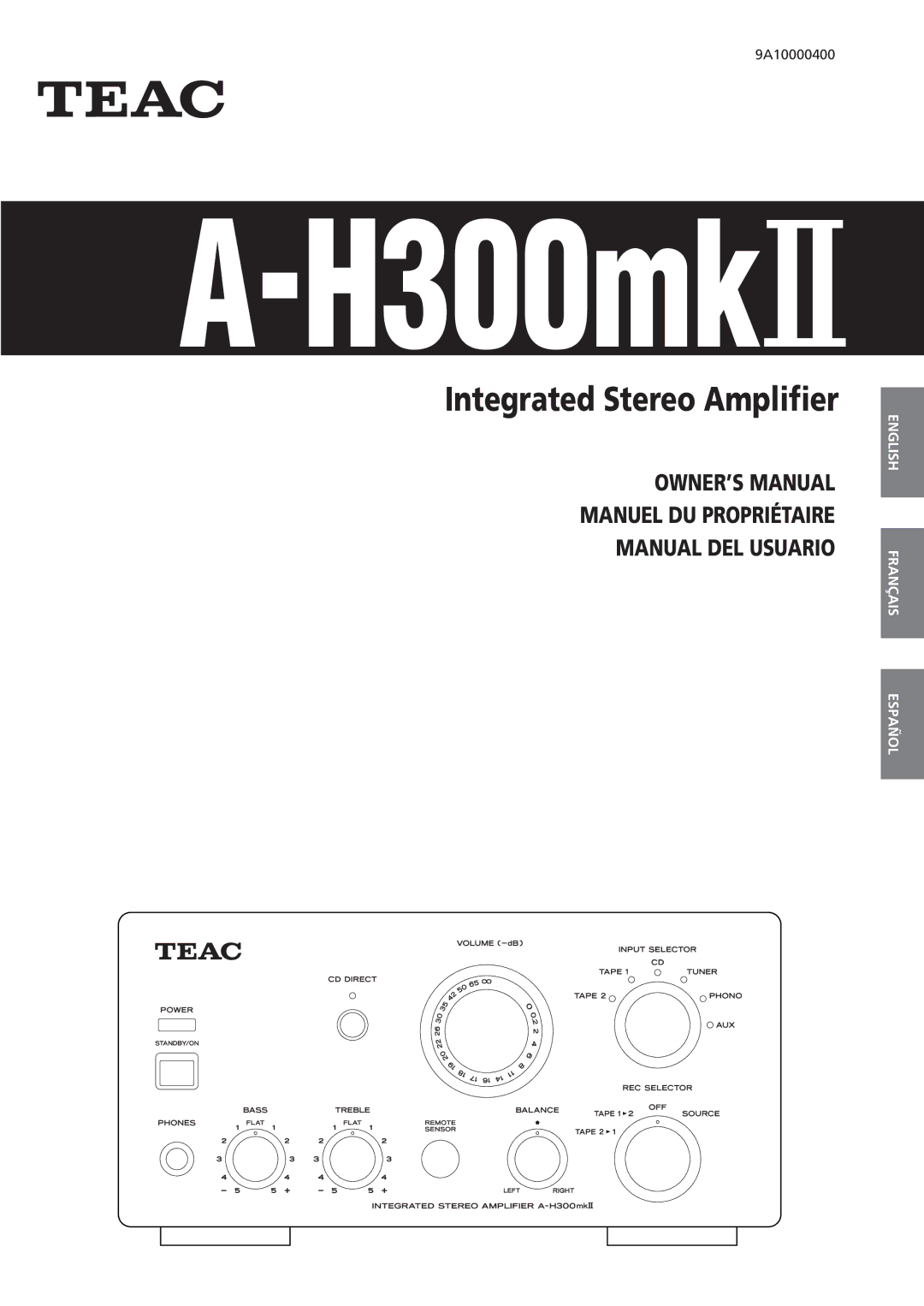 Teac A-H300mkII owner manual H300mk@ 