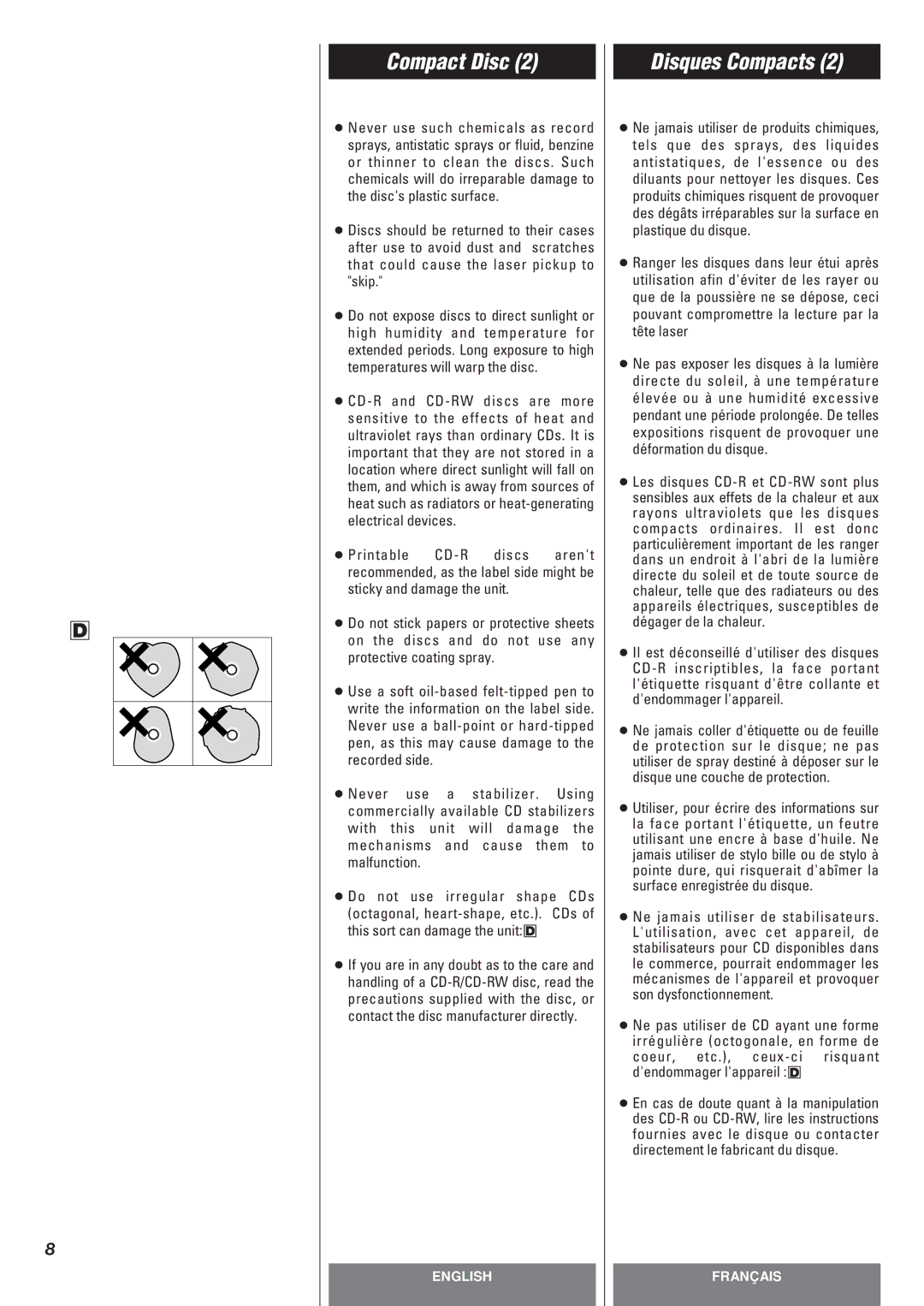 Teac CD-P140 owner manual Compact Disc 