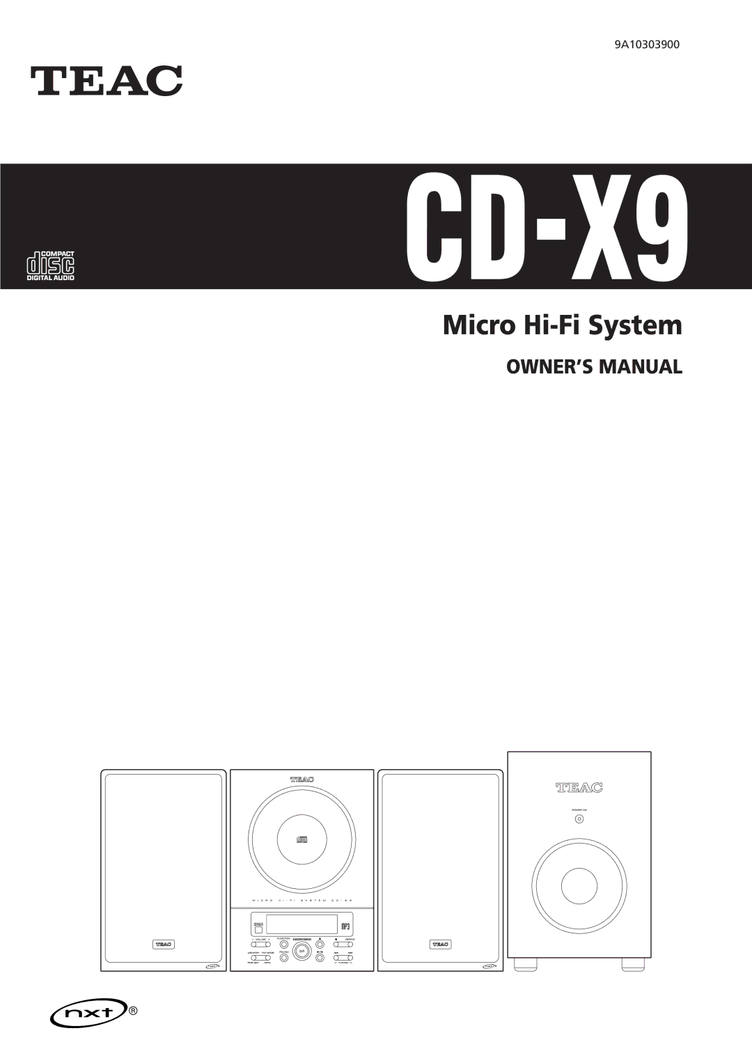 Teac CD-X9 owner manual 