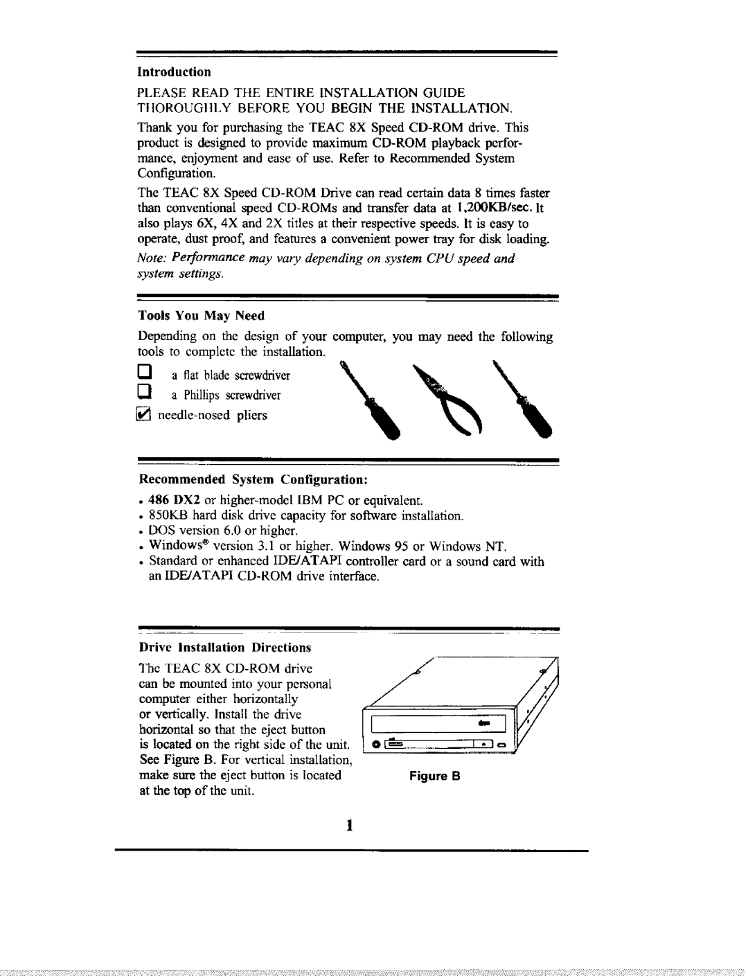Teac CD58E manual 