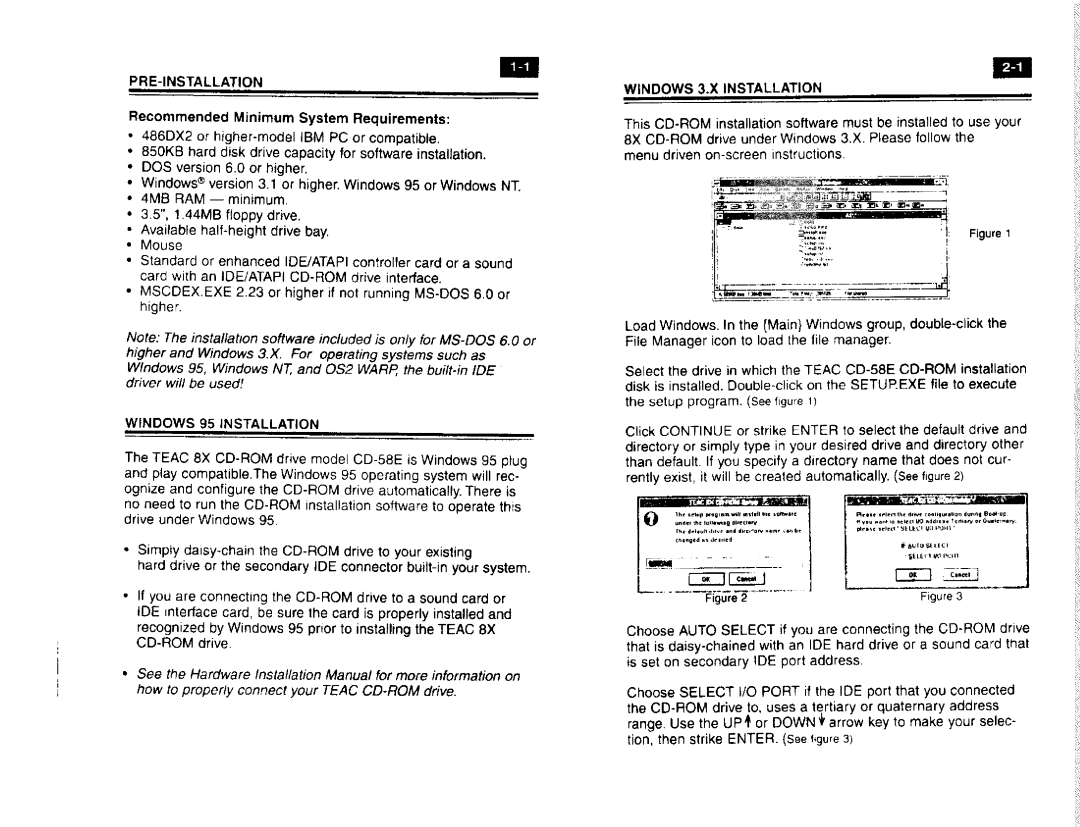 Teac CD58E manual 