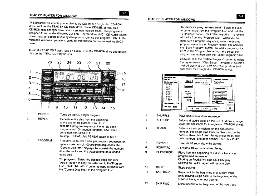 Teac CD58E manual 