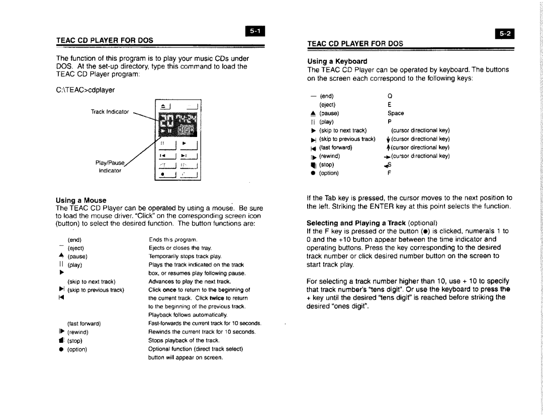 Teac CD58E manual 