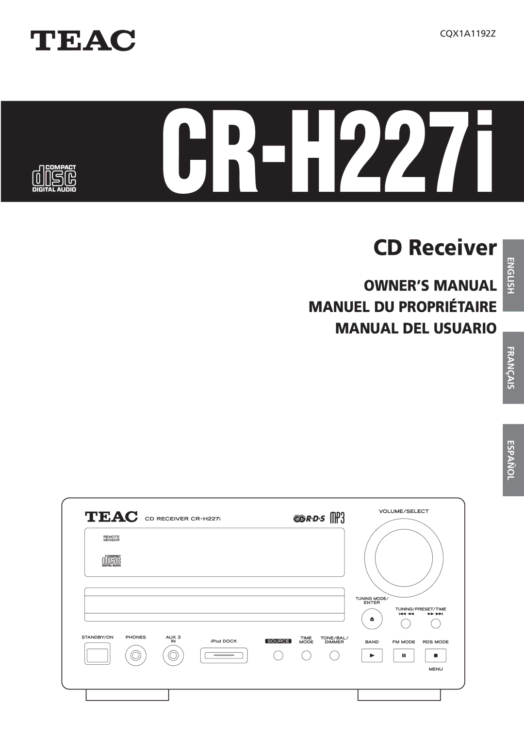 Teac CR-H227I owner manual CR-H227i 