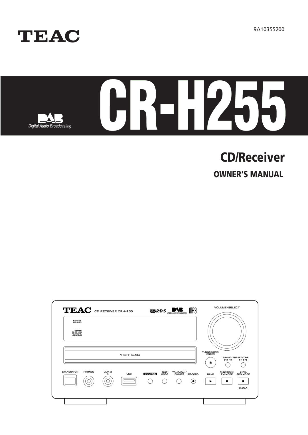 Teac CR-H255 owner manual 