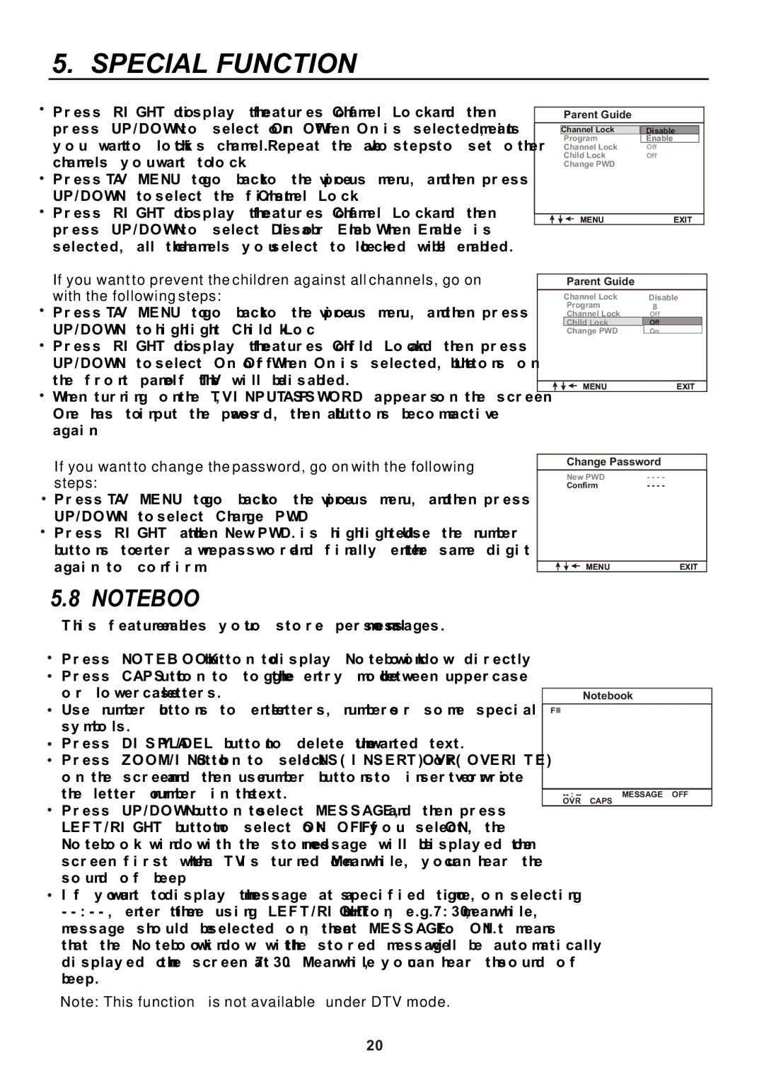 Teac CT-W32ID owner manual Change Password 