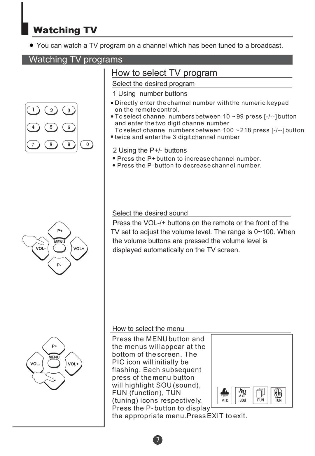 Teac DVTV5190F owner manual Watching TV programs, How to select TV program 