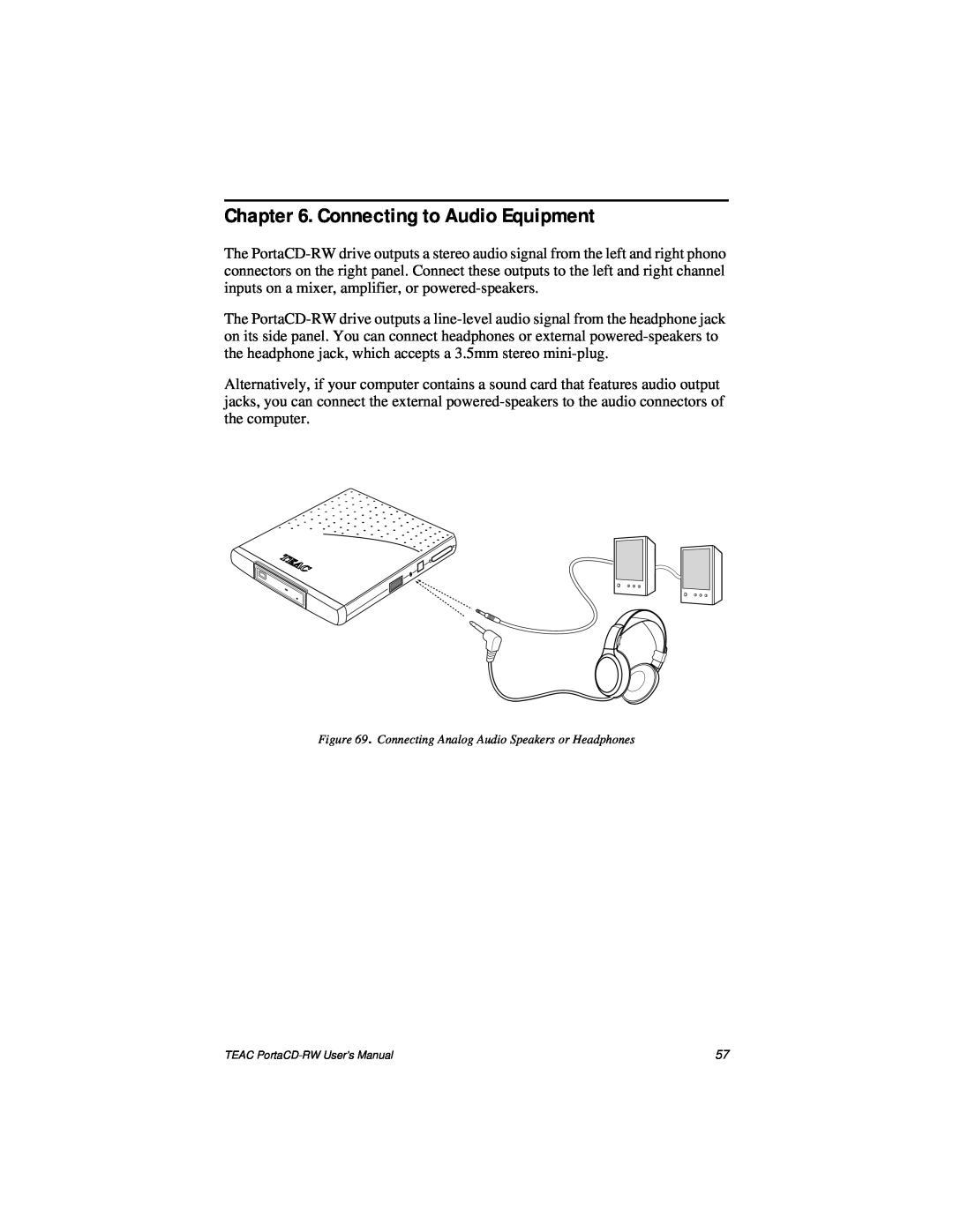 Teac E24E user manual Connecting to Audio Equipment 