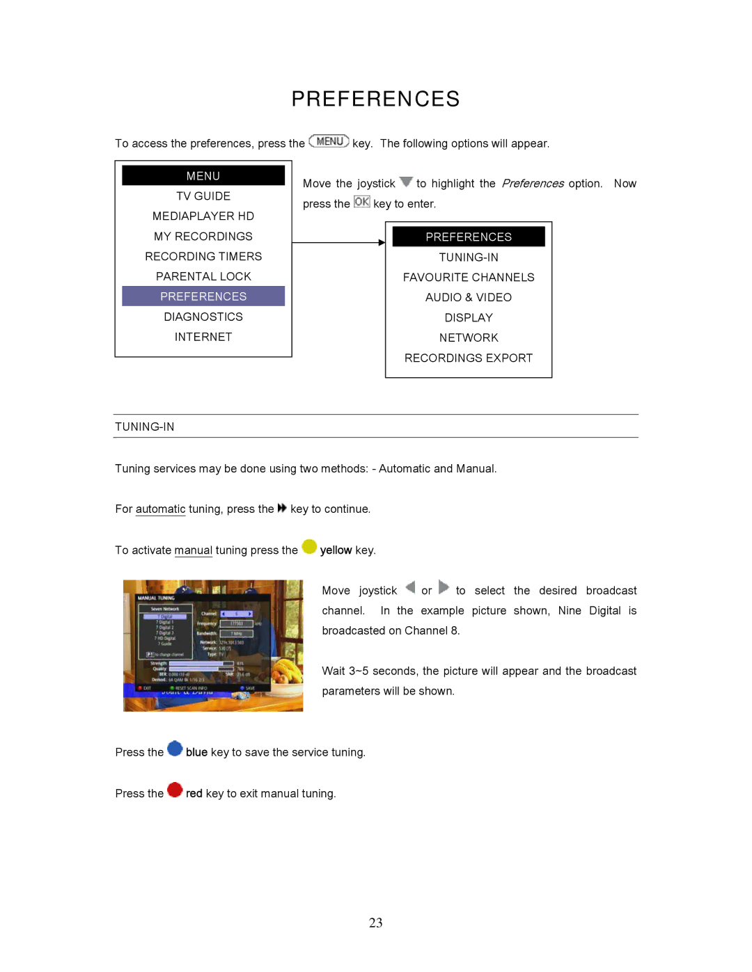 Teac 7250, HDRM user manual Preferences 