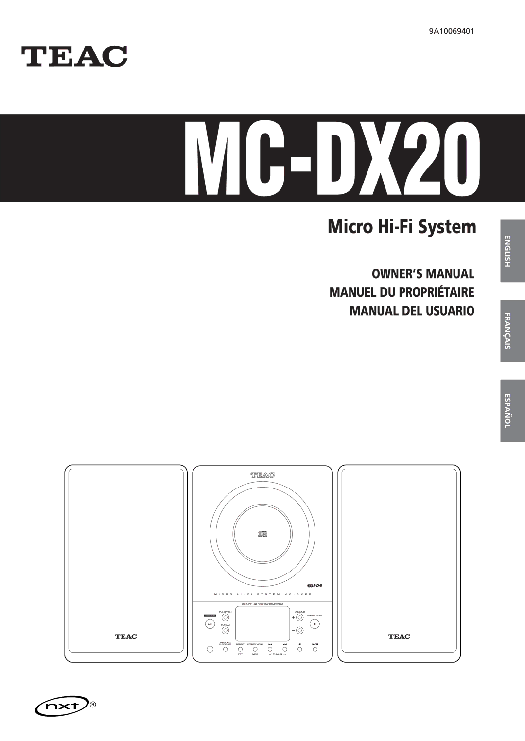 Teac MC-DX20 owner manual 