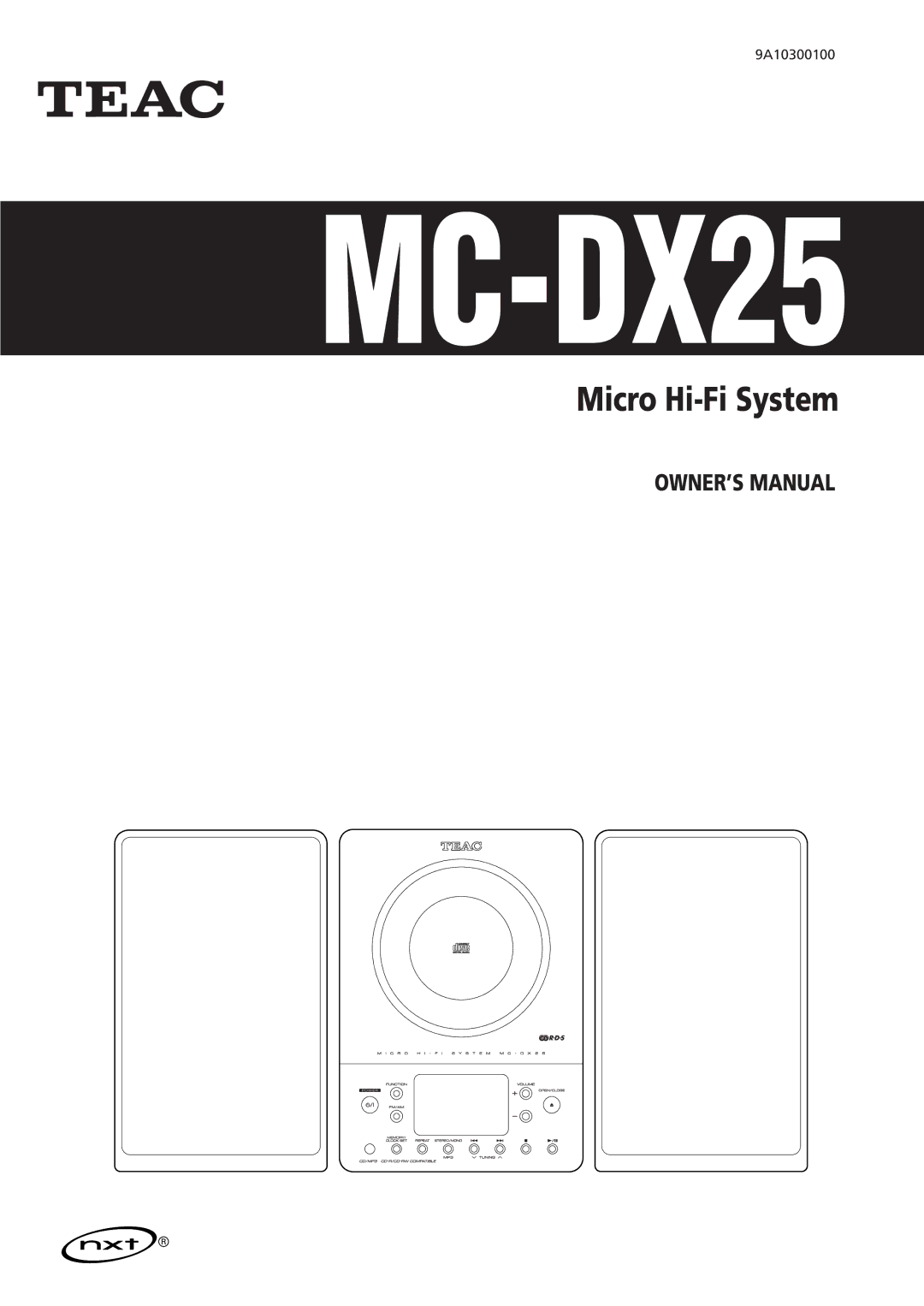 Teac MC-DX25 owner manual 