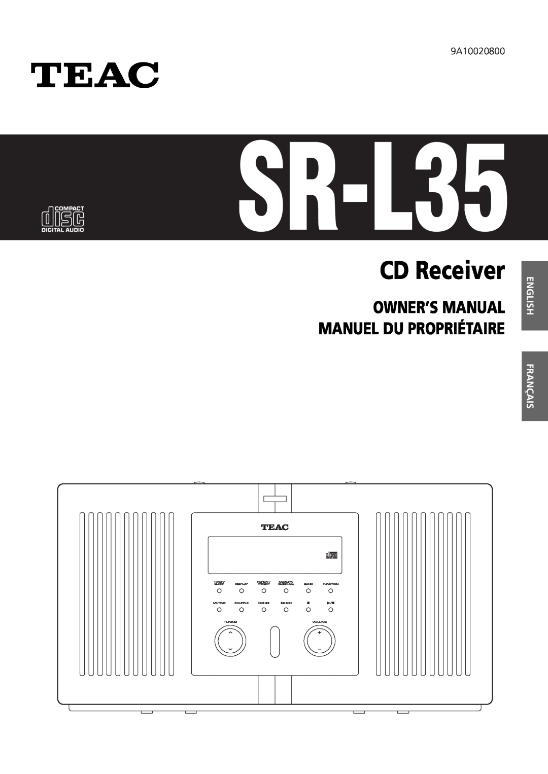 Teac SR-L35CD owner manual English Français, ? SR-L35, CD Receiver 