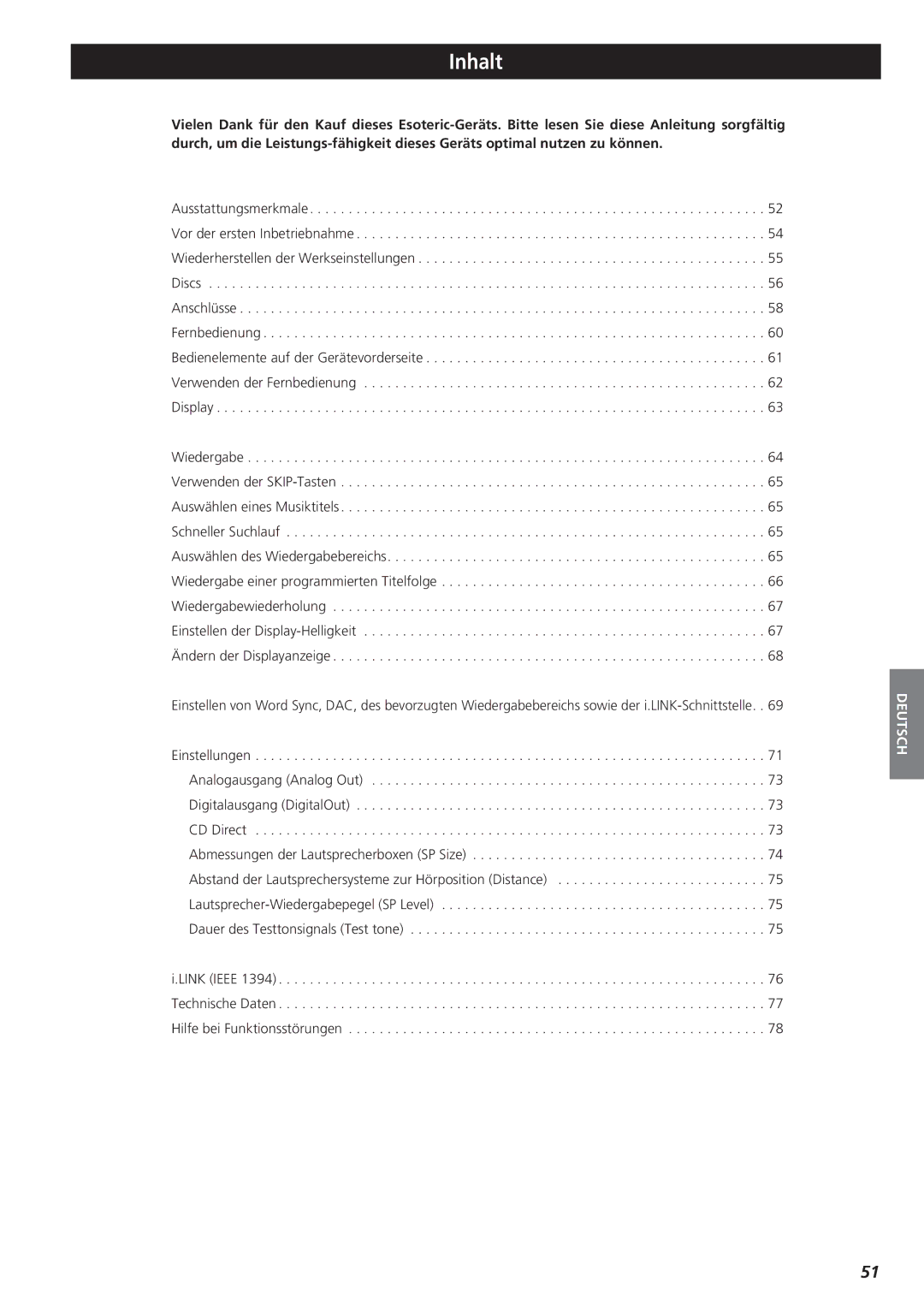 Teac X-01 D2 owner manual Inhalt 