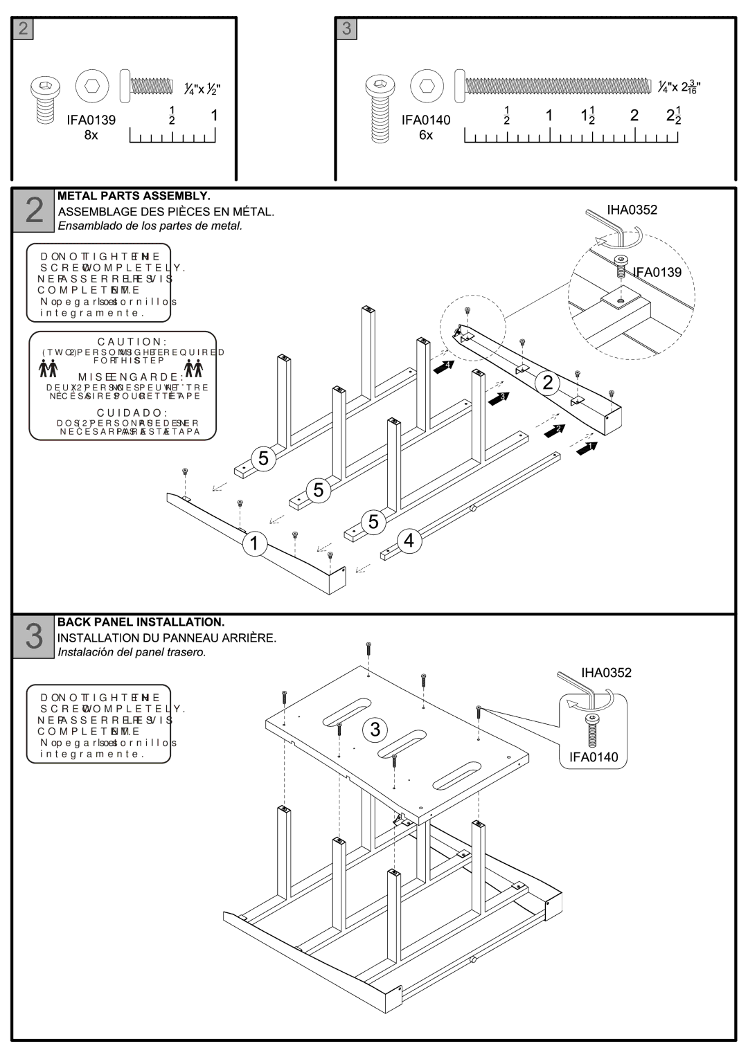 Tech Craft BCE32 warranty Cuidado 