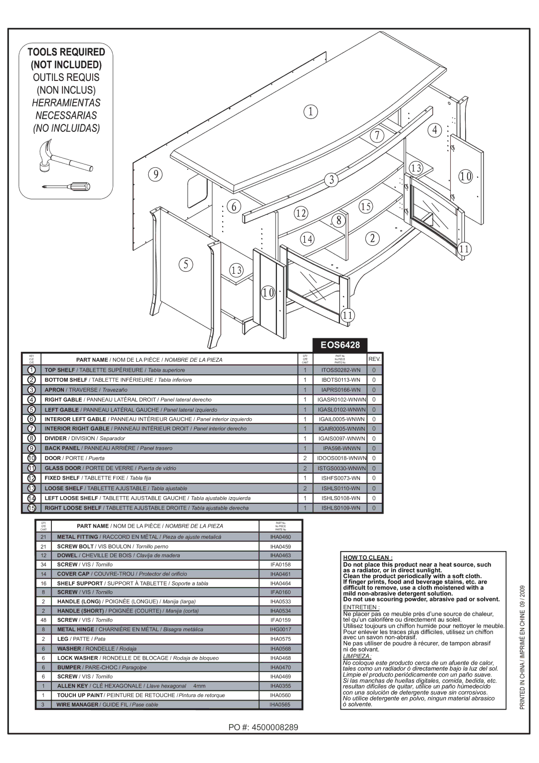 Tech Craft EOS6428 manual 