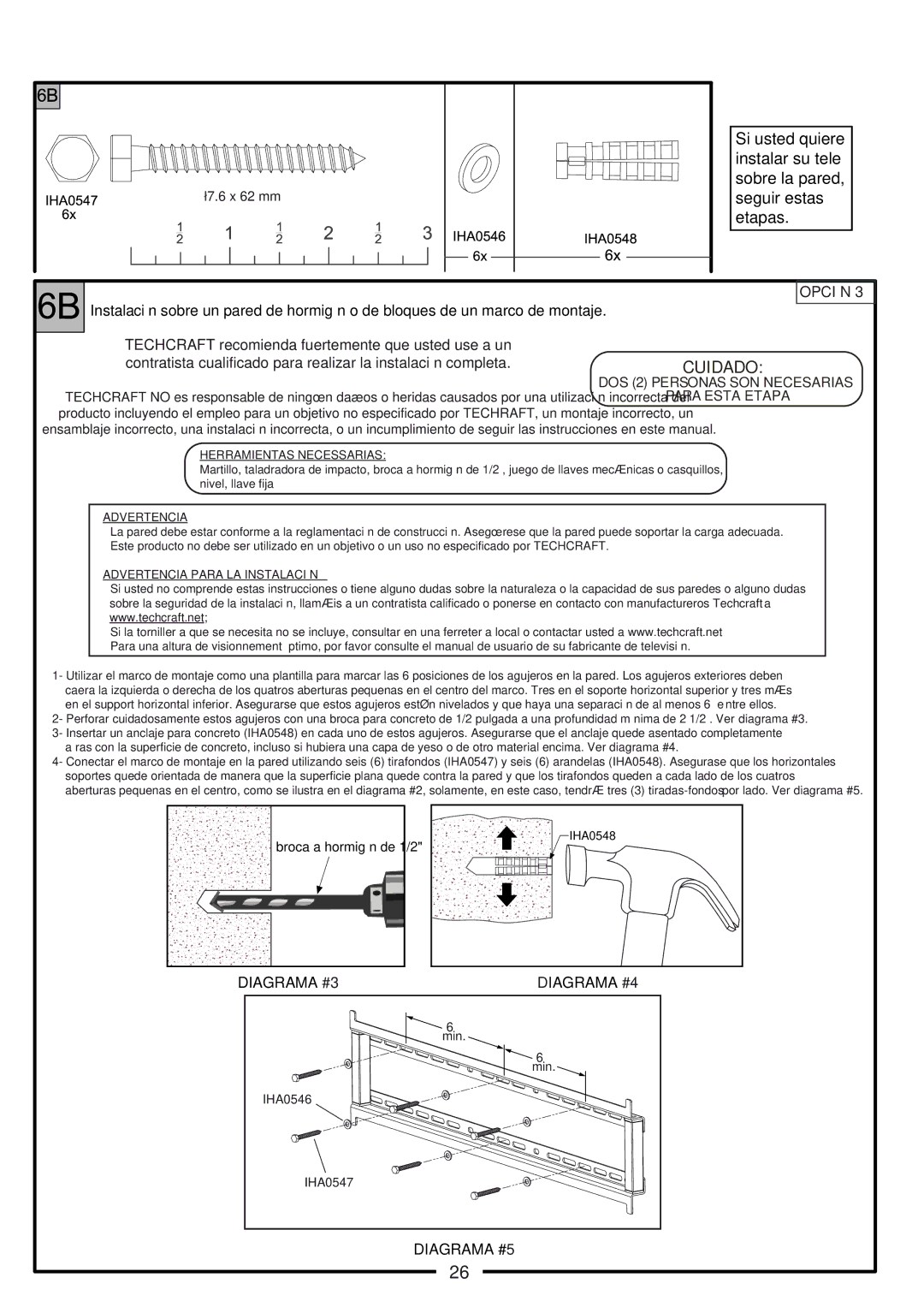 Tech Craft FLEX37WB manual Si usted quiere 