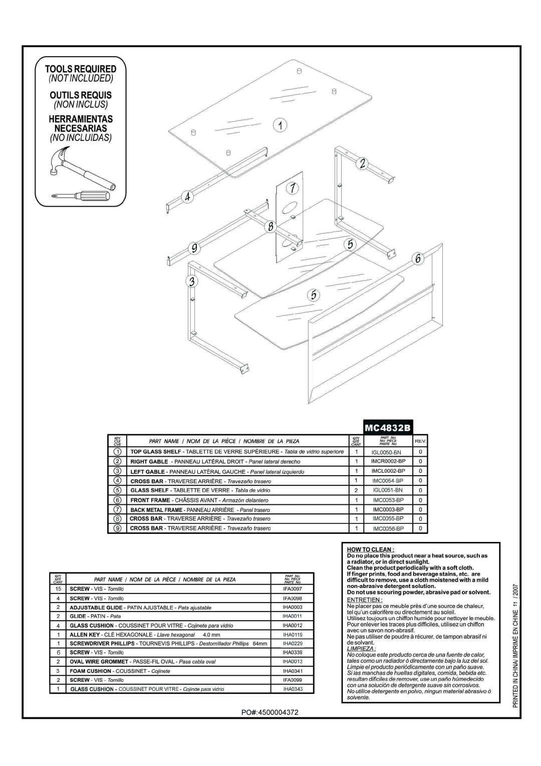 Tech Craft MC4832B manual 