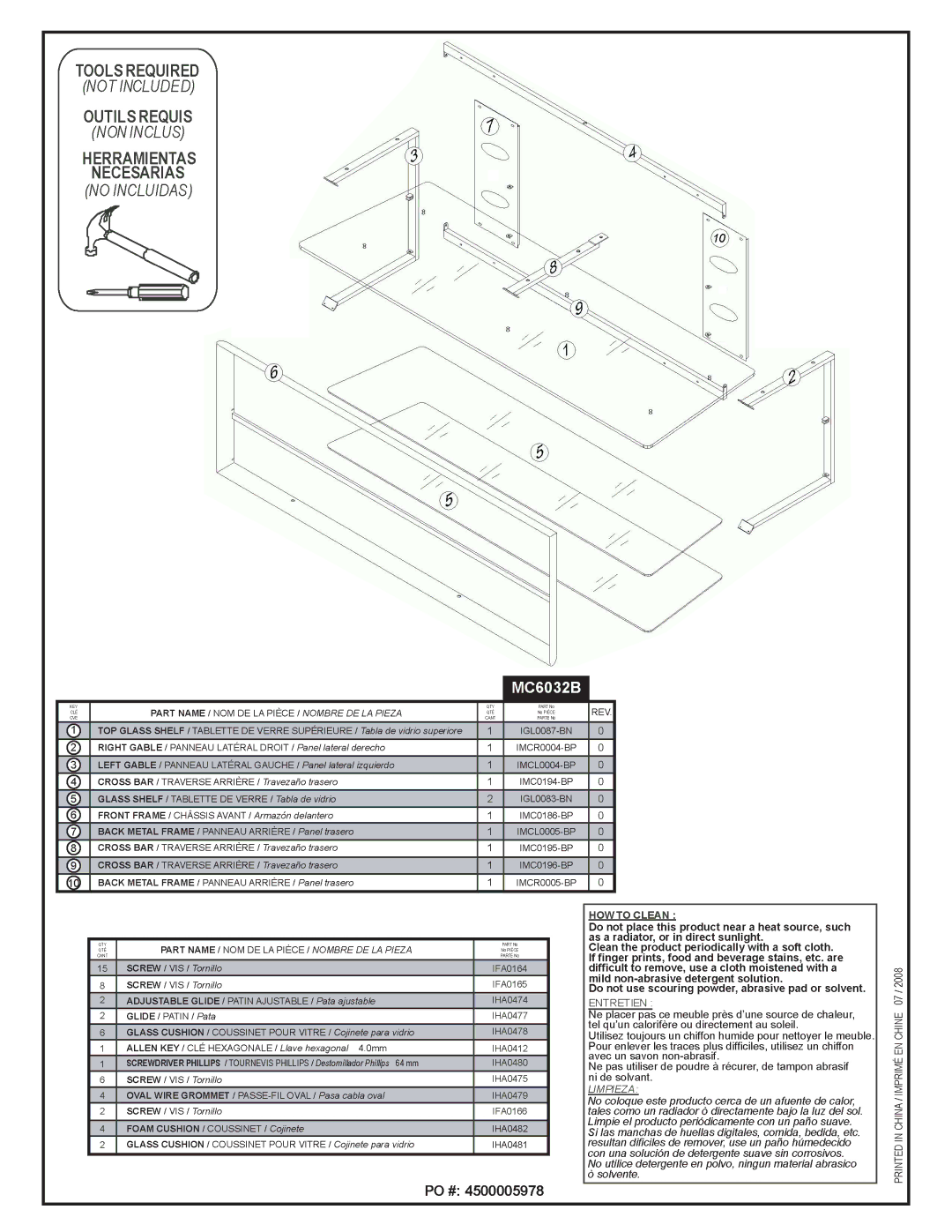 Tech Craft MC6032B manual 