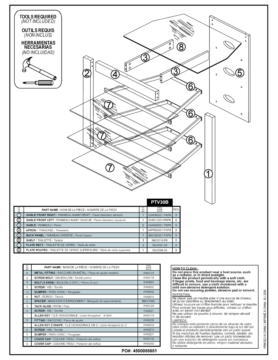 Tech Craft PTV30B manual 