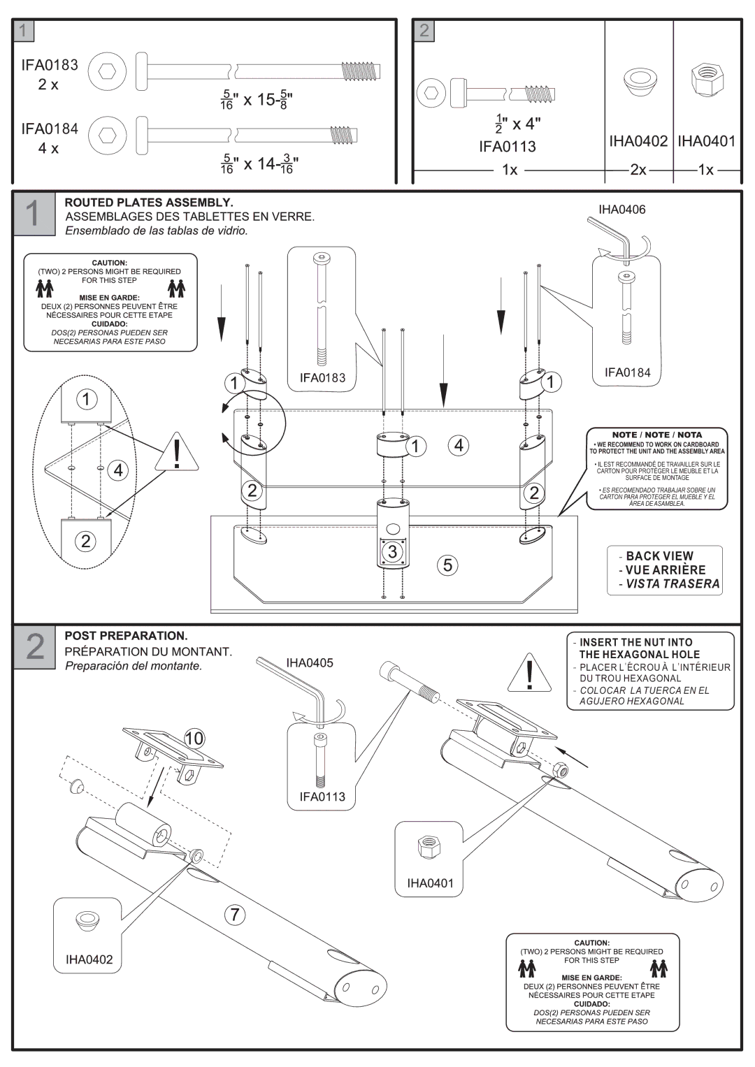 Tech Craft TRK50B warranty 184 