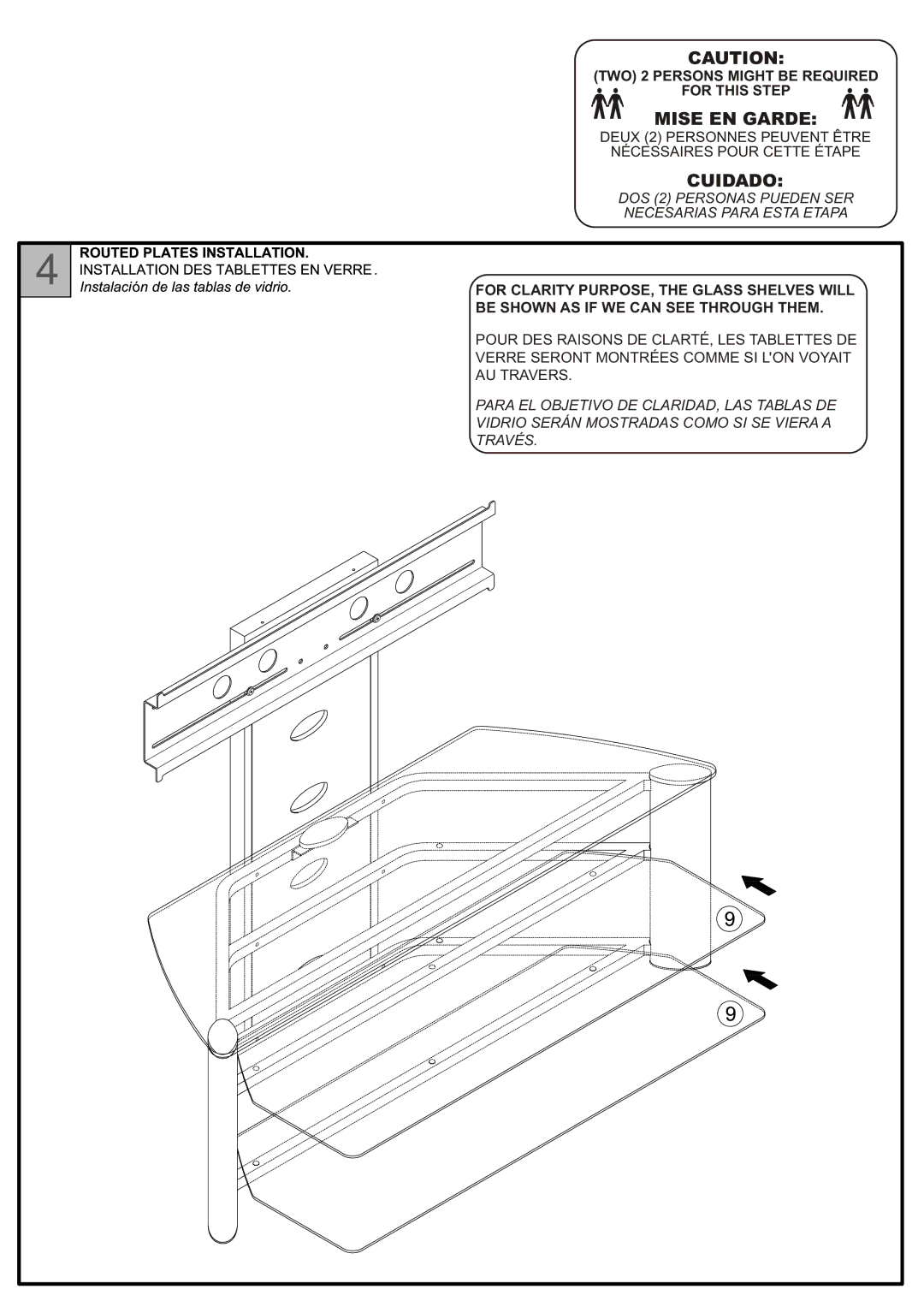 Tech Craft TRK55B warranty Cuidado 