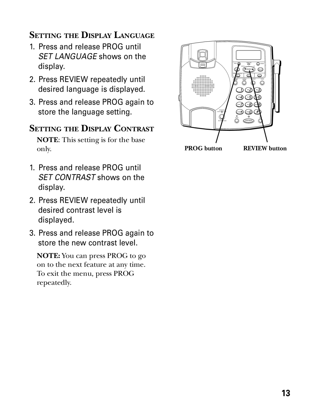 Technicolor - Thomson 26955 manual Press and release Prog again to store the language setting 