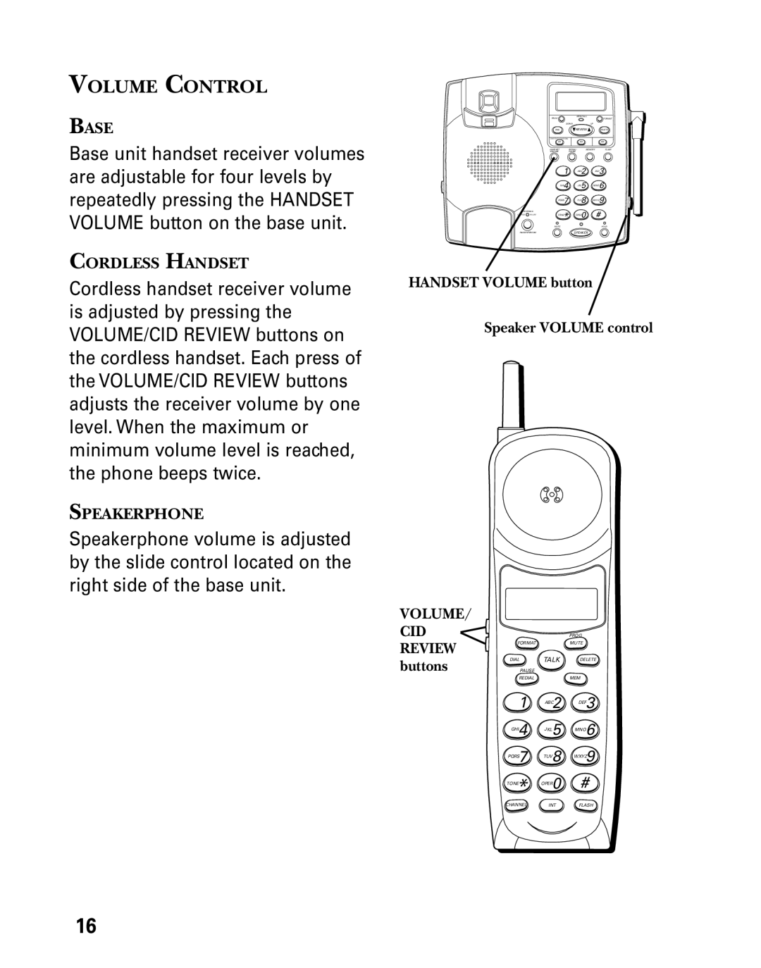 Technicolor - Thomson 26955 manual Volume Control, Talk 