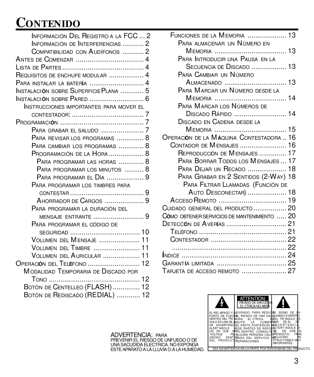 Technicolor - Thomson 29870 Series manual Contenido, Programación 