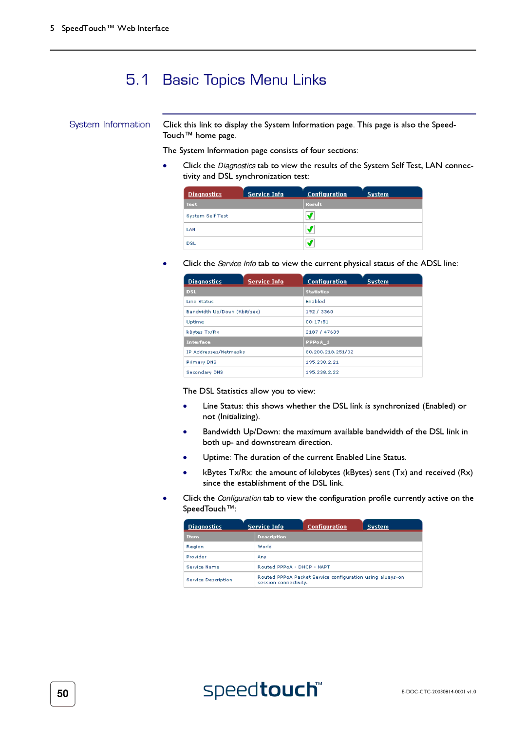 Technicolor - Thomson 545/570 manual Basic Topics Menu Links 