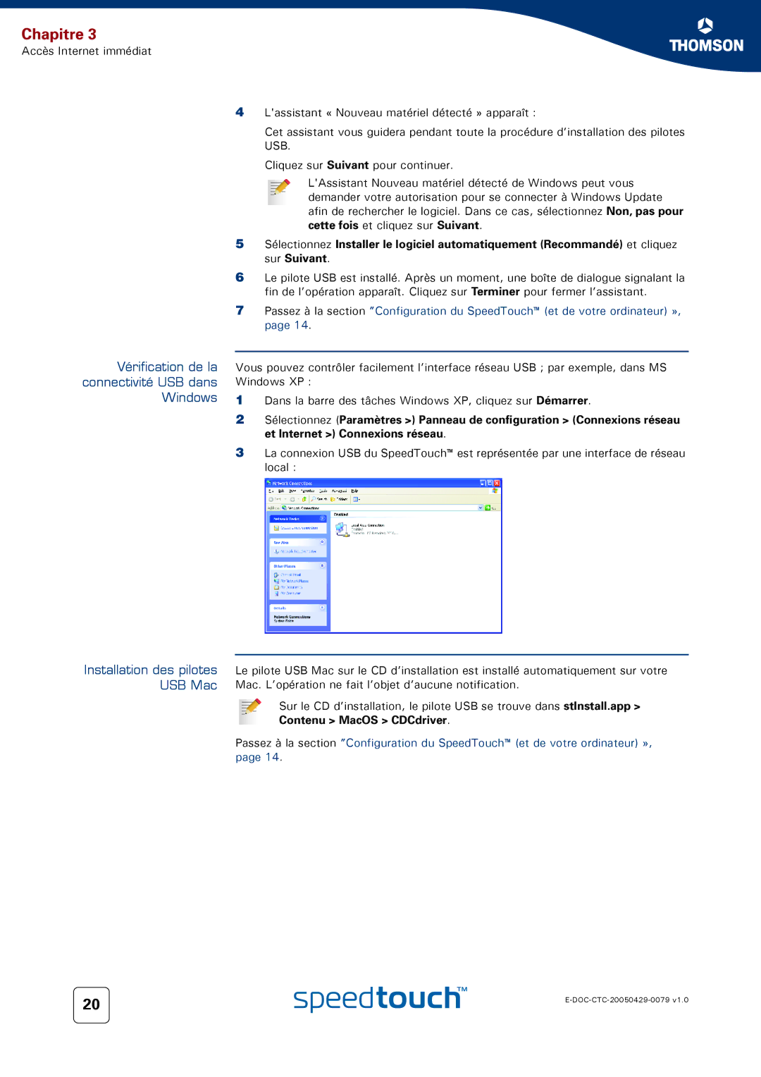 Technicolor - Thomson 716V5 (WL) manual Chapitre 