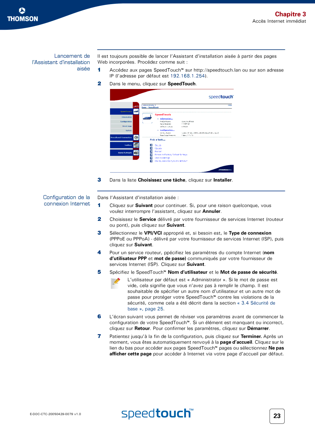 Technicolor - Thomson 716V5 (WL) manual Chapitre 