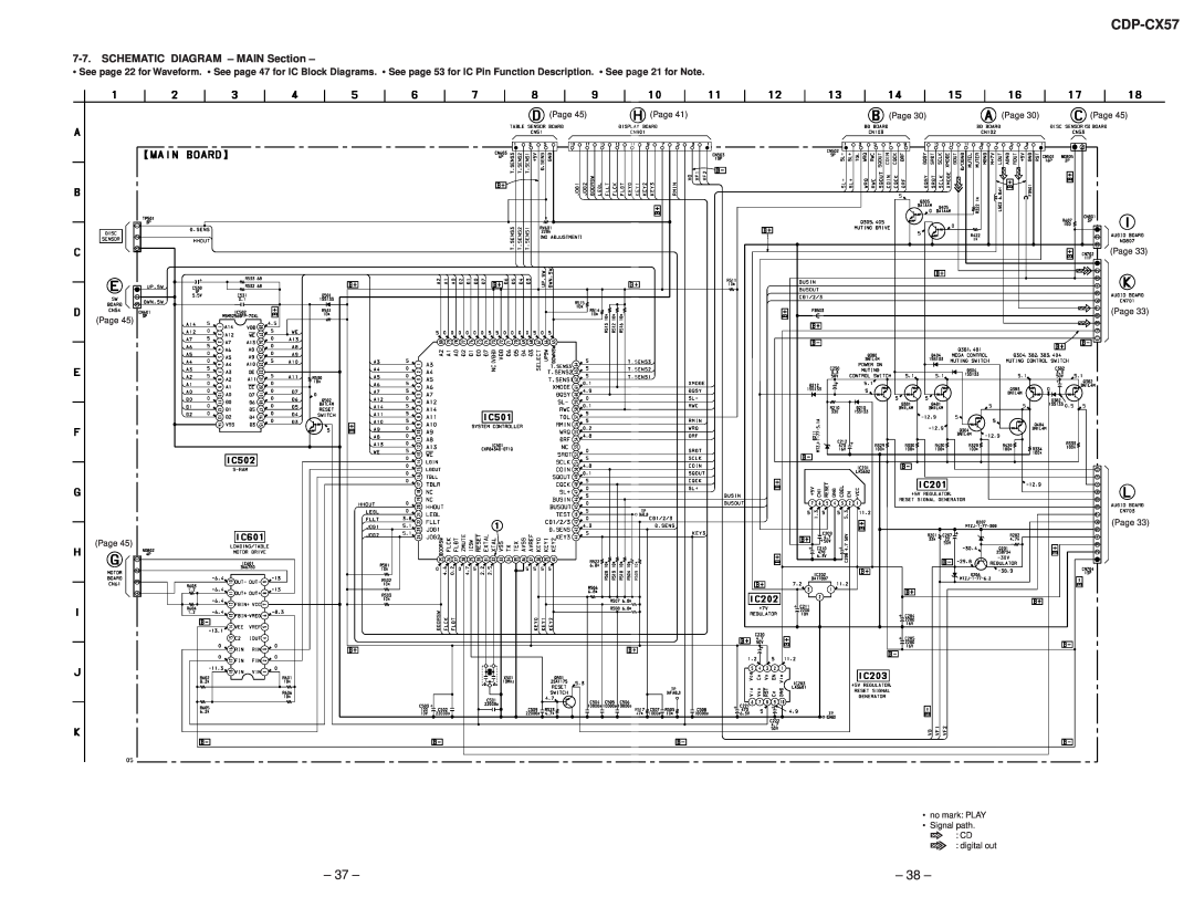 Technicolor - Thomson CDP-CX57 service manual SCHEMATIC DIAGRAM - MAIN Section 